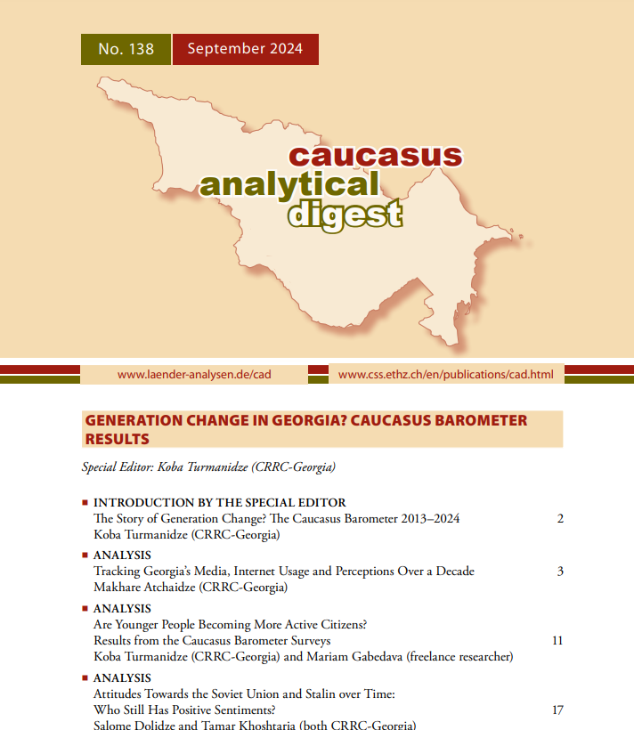 Articles | The Caucasus Analytical Digest, September 2024 Issue