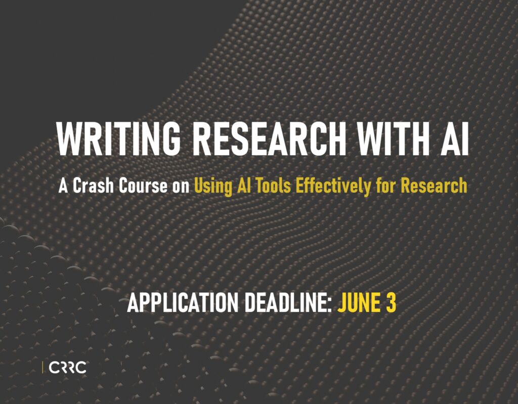 Course | Writing Research with AI: A Crash Course on AI Tools for Research