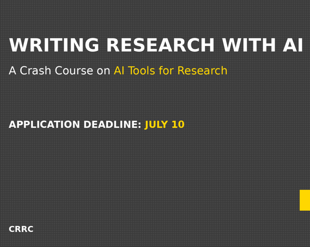 Online Course | Writing Research with AI: A Crash Course on AI Tools for Research